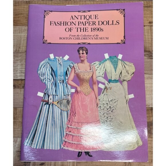 Antique Fashion Paper Dolls Of The 1890s Book From Boston Childrens Museum Colle - Picture 1 of 5